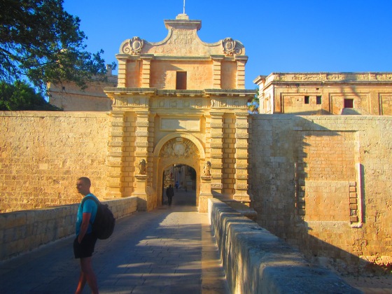 Entrance to the beautiful fortress town of Mdina
